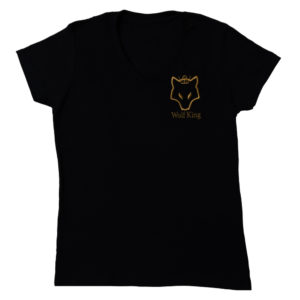 WOLF KING V-NECK WOMAN Black